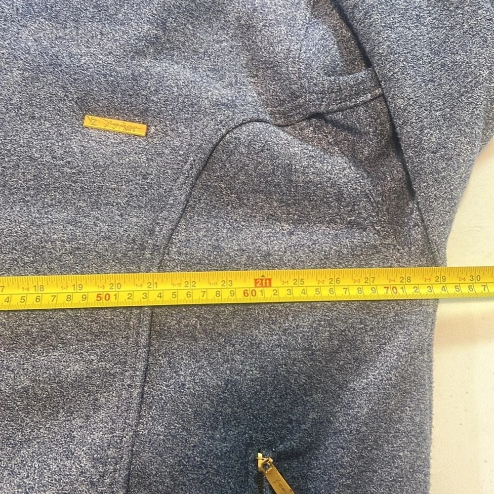 Good Peeza Fleece Full Zip Jacket Men's 2XL Blue Gold Hardware Russia RN90544